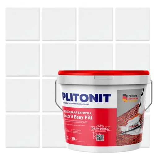 Затирка эпоксидная Plitonit Colorit EasyFill цвет белый 2 кг