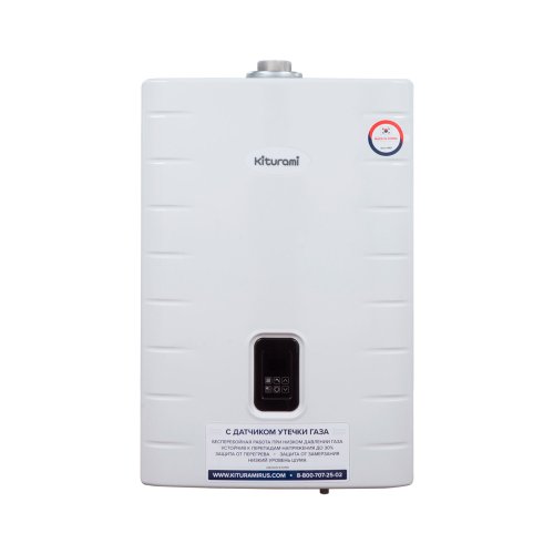 Котел газовый KITURAMI World Alpha S-35 настенный, 2 конт., закр.кам.сгор. нерж.