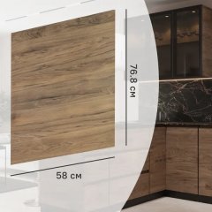 Фальшпанель для кухонного шкафа Токио 58x77 см KONSENSA ЛДСП цвет темное дерево