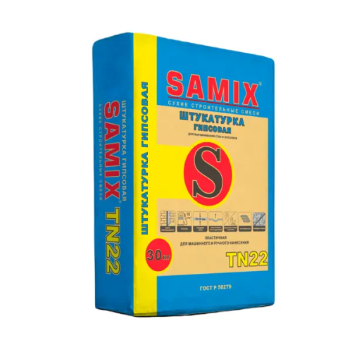 Штукатурка гипсовая Samix TN-22 Белый 30 кг