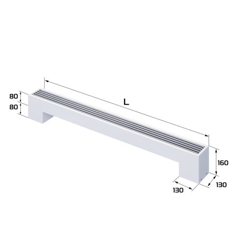 Конвектор напольный Royal Thermo STEP-80/130/900-1-N-WT-LG-NA