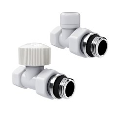 Набор термостатический прямой Royal Thermo Design 1/2М30х1,5 (Белый)