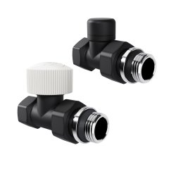 Набор термостатический прямой Royal Thermo Design 1/2М30х1,5 (Черный)