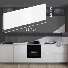 Фасад кухонного шкафа Аша 39.7x12.5 см KONSENSA ДСП цвет белый