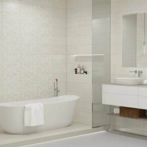 Плитка настенная KREAFORTA Mersey Stone 20x40 см 1.2 м² матовый цвет серый