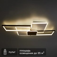 Люстра потолочная 10216/S цвет бело-черный