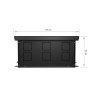 Конвектор внутрипольный Royal Thermo ATRIUM TURBO-150/300/2600-DG-U-BL