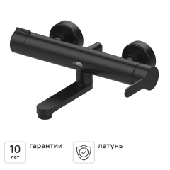 Смеситель для ванны KONSENSA Нарни однорычажный цвет черный матовый