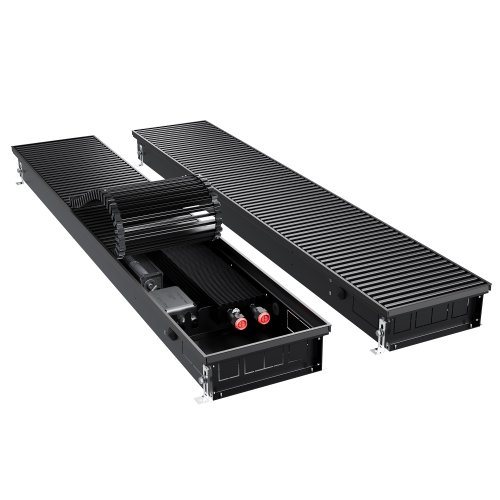 Конвектор внутрипольный Royal Thermo ATRIUM TURBO-90/250/2100-DG-U-BL