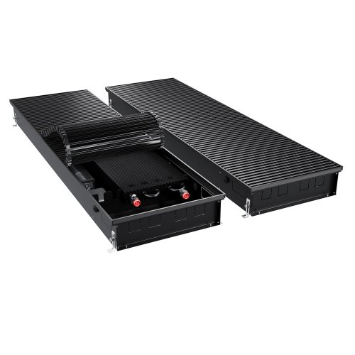 Конвектор внутрипольный Royal Thermo ATRIUM TURBO-110/400/1800-DG-U-BL