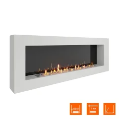 Биокамин SteelHeat WALL GRAND 1800 белый