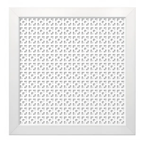 Экран радиатора Дамаско 60x60 см МДФ цвет белый