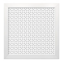 Экран радиатора Дамаско 60x60 см МДФ цвет белый