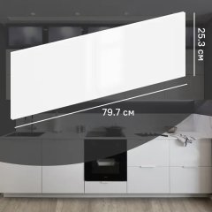 Фасад кухонного шкафа Аша 79.7x25.3 см KONSENSA ДСП цвет белый