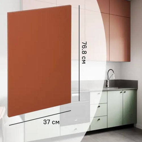 Фальшпанель для кухонного шкафа Тара 37x76.8 см KONSENSA МДФ цвет терракотовый