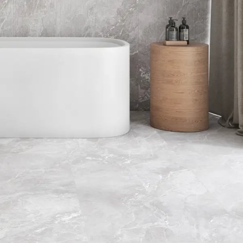 Глазурованный керамогранит Arcadia Ceramica Bella Grey 60x120 см 1.44 м² матовый цвет серый