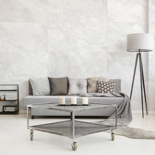 Глазурованный керамогранит Global Tile Pandora 60x120 см 1.44 м² матовый цвет светло-серый