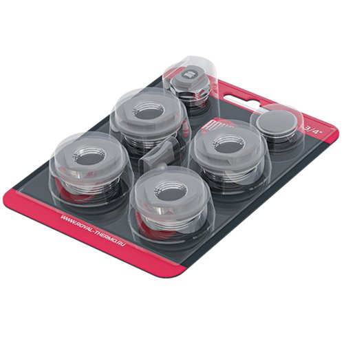 Комплект монтажный Royal Thermo 1”х 1/2 серебристый