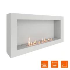 Биокамин SteelHeat WALL ONE 1100 белый