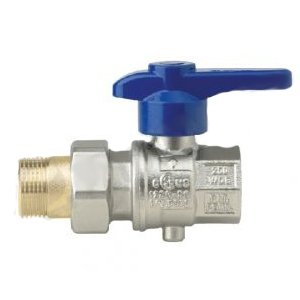 Латунный дисковый затвор Rubinetterie Bresciane EUROFLY 1/2", вн/нар резьба, бабочка