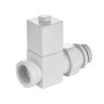Набор дизайн-вентилей Royal Thermo CUBE, прямой (белый) 1/2
