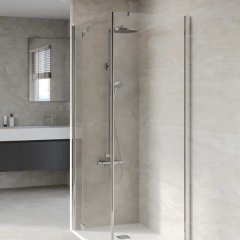 Глазурованный керамогранит Incolor Travertino Biancorelief 60x120 см 1.44 м² матовый цвет светло-серый