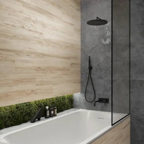 Глазурованный керамогранит Creanza Amber Wood Pine 20x120 см 1.44 м² матовый цвет бежевый