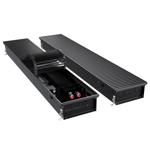 Конвектор внутрипольный Royal Thermo ATRIUM TURBO-110/250/1100-DG-U-BL