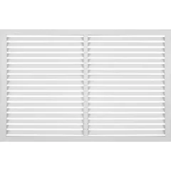 Решётка декоративная 60x90 см цвет белый