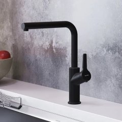 Смеситель кухонный Damixa Merkur общая высота 35.9 см цвет чёрный