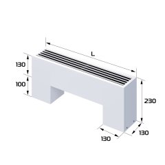 Конвектор напольный Royal Thermo STEP-130/130/500-2-N-WT-LG-NA