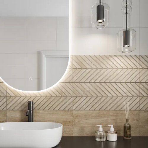 Настенная плитка Gracia Ceramica Шайн 03 25x60 см 1.2 м² цвет бежевый