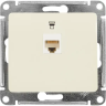 Розетка компьютерная встраиваемая Systeme Electric Glossa RJ45 UTP cat 5e цвет бежевый
