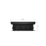 Конвектор внутрипольный Royal Thermo ATRIUM-75/200/1000-DG-U-BL