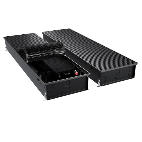 Конвектор внутрипольный Royal Thermo ATRIUM TURBO-150/400/2500-DG-U-BL