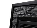 Портал Firelight Loft 30 камень черный, черная эмаль