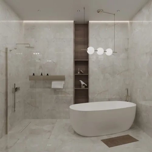 Глазурованный керамогранит Arcadia Ceramica Onice Pearl Glossy 60x60 см 1.44 м² глянцевый цвет перламутровый