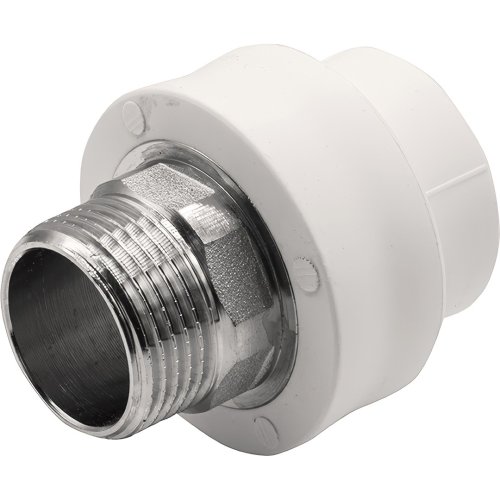 Муфта THERMOLIGHT комбинированная PP-R НР 32х1 под ключ белый (10/70)