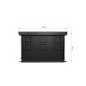 Конвектор внутрипольный Royal Thermo ATRIUM-190/300/1200-DG-U-BL