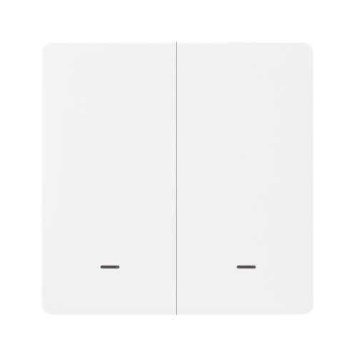 Выключатель HOMMYN настенный zigbee 2 клавиши (без нейтрали) SWZBNN02W
