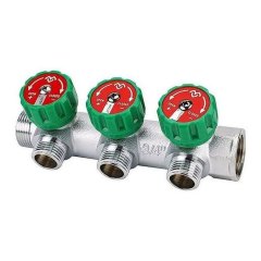 Коллектор регулирующий VARMEGA 3/4 3 х 3/4ЕК хромированный VM14613