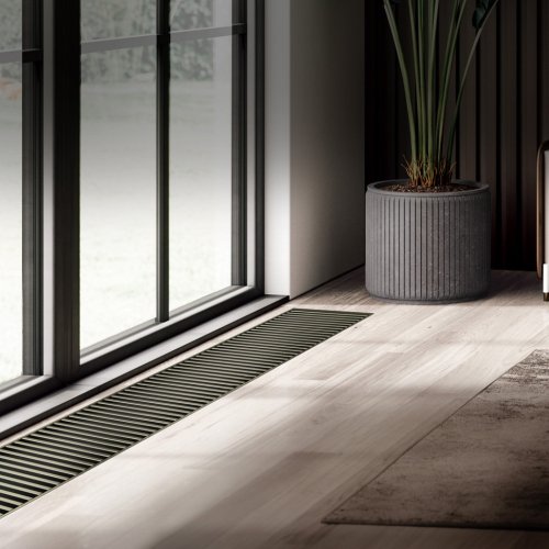Конвектор внутрипольный Royal Thermo ATRIUM TURBO-110/300/2800-DG-U-DB