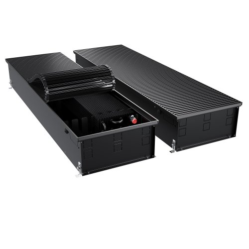 Конвектор внутрипольный Royal Thermo ATRIUM TURBO-190/400/2900-DG-U-BL