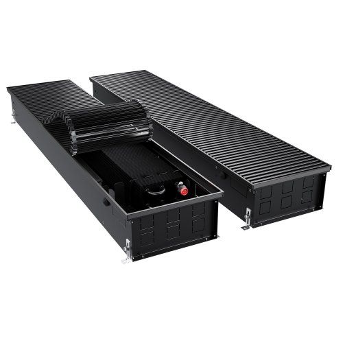 Конвектор внутрипольный Royal Thermo ATRIUM TURBO-150/300/2400-DG-U-BL