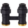Узел нижнего подключения Royal Thermo прямой 1/2х3/4 EK (черный)