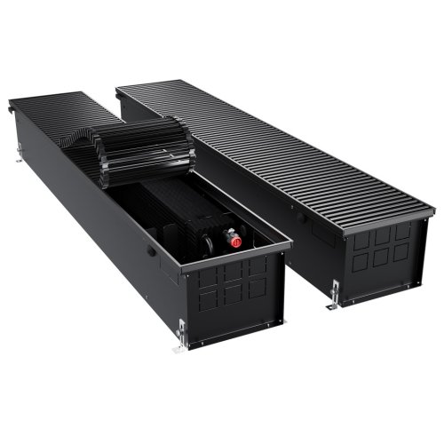 Конвектор внутрипольный Royal Thermo ATRIUM TURBO-190/250/1400-DG-U-BL