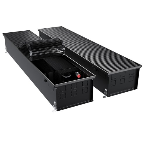 Конвектор внутрипольный Royal Thermo ATRIUM TURBO-190/300/2200-DG-U-BL