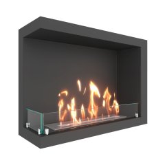 Биокамин угловой SteelHeat ONE 700 левый (Стекло)