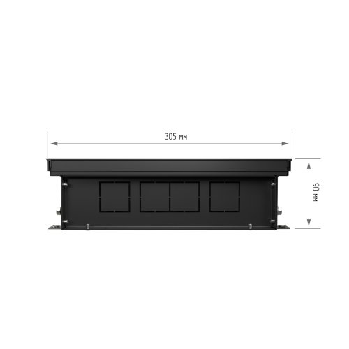 Конвектор внутрипольный Royal Thermo ATRIUM TURBO-90/300/1000-DG-U-BL