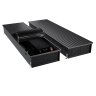 Конвектор внутрипольный Royal Thermo ATRIUM TURBO-150/400/2200-DG-U-BL